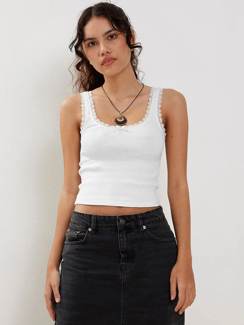 Women Ribbed Tank Top 1