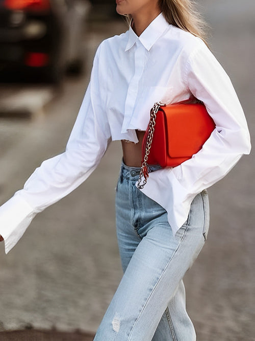 Women'S Cropped Blouse 3