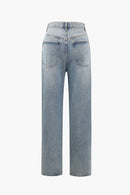 Women'S Jeans With Asymmetrical Waist 1
