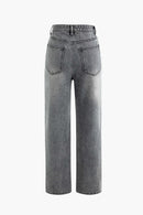 Women'S Jeans With Asymmetrical Waist 4