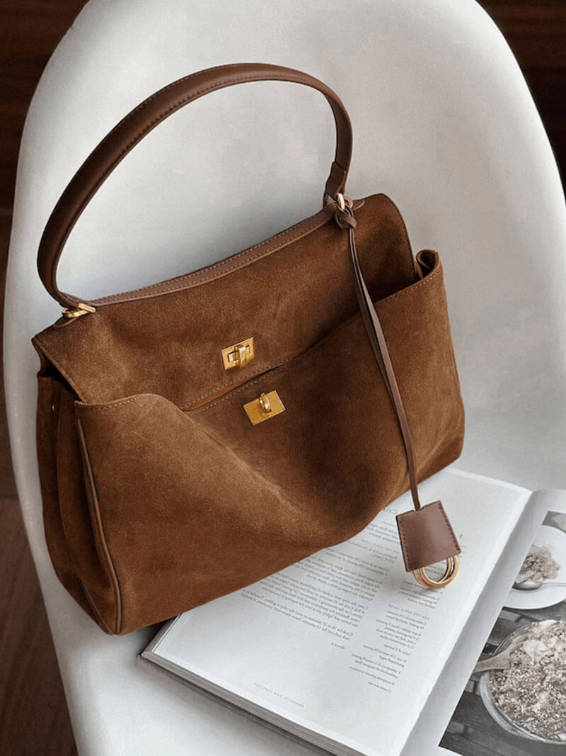 Women Suede Handbag 7