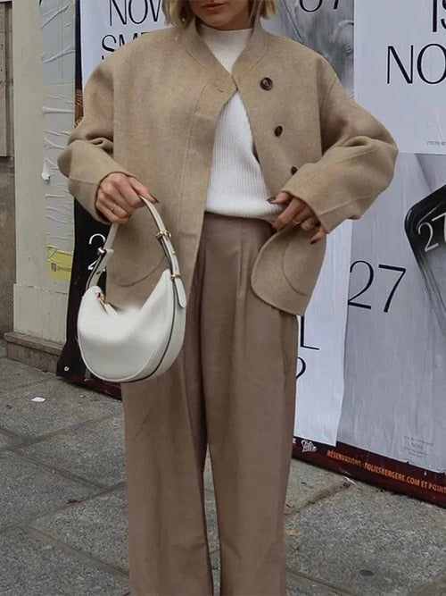 Women Wool Coat Oversized 2