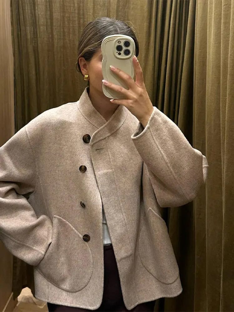 Women Wool Coat Oversized 3