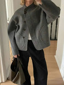 Women Wool Coat Oversized 4