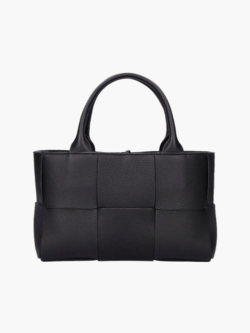 Women Woven Leather Handbag 0