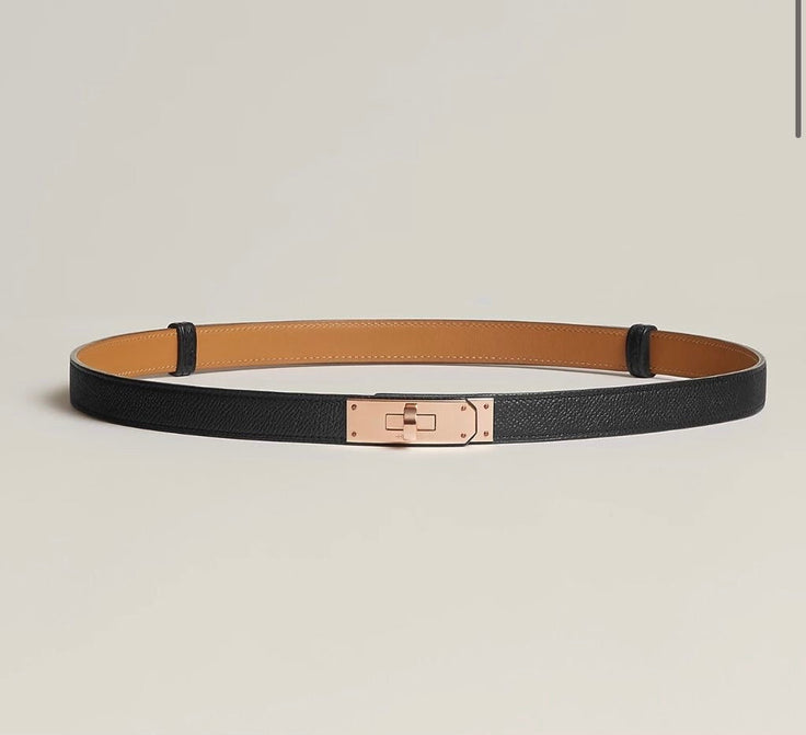 Women's Black Leather Belt – Adjustable Faux Leather Design for Timeless Style and Versatile Use