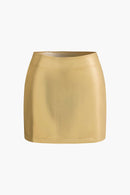Women's Black Mini Skirt High Waisted 0