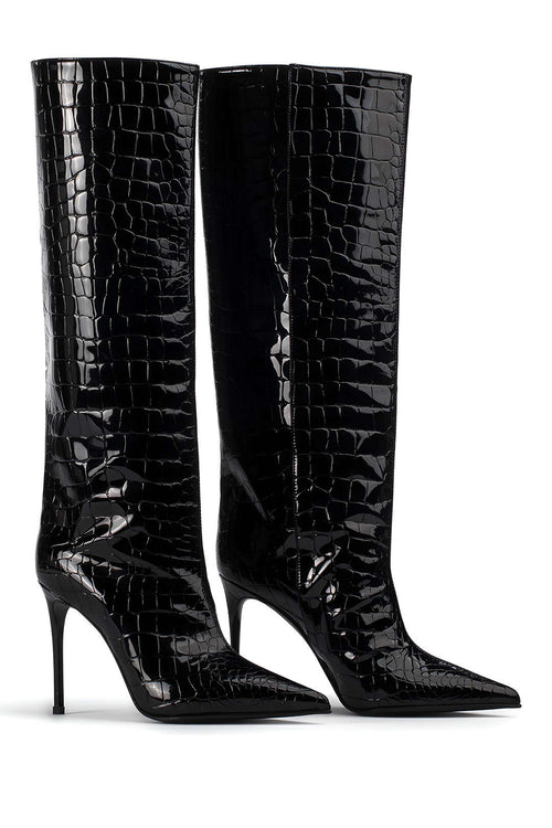 Women's Boots Croco-Leather 0