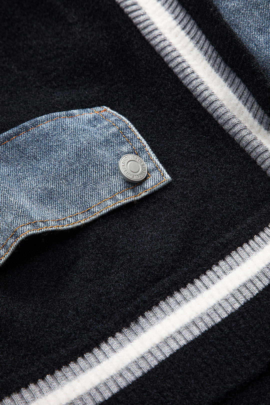 Women's Cardigan Denim Knit Hybrid 3