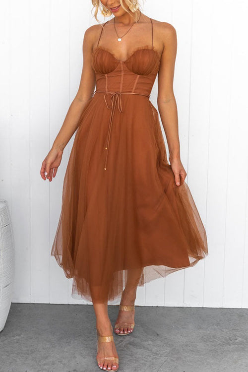 Women's Corset Midi Dress: Stunning Elegance for Special Occasions 0