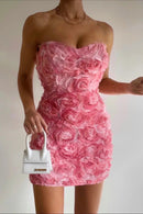 Women’s Dress Strapless Floral Summer 1