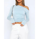 Women's Going Out Top with Twisted Long Sleeves 3