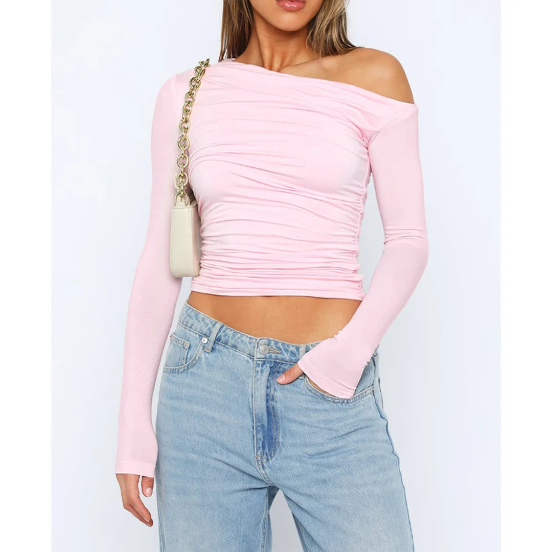 Women's Going Out Top with Twisted Long Sleeves 6