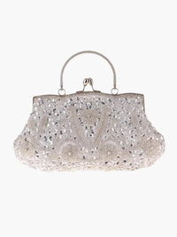 Women's Handbag With Floral Embroidery