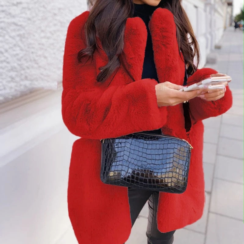 Women's Jacket Faux Fur Elegant Style 2