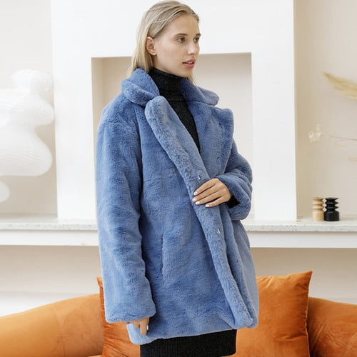 Women's Jacket Faux Fur Elegant Style 3