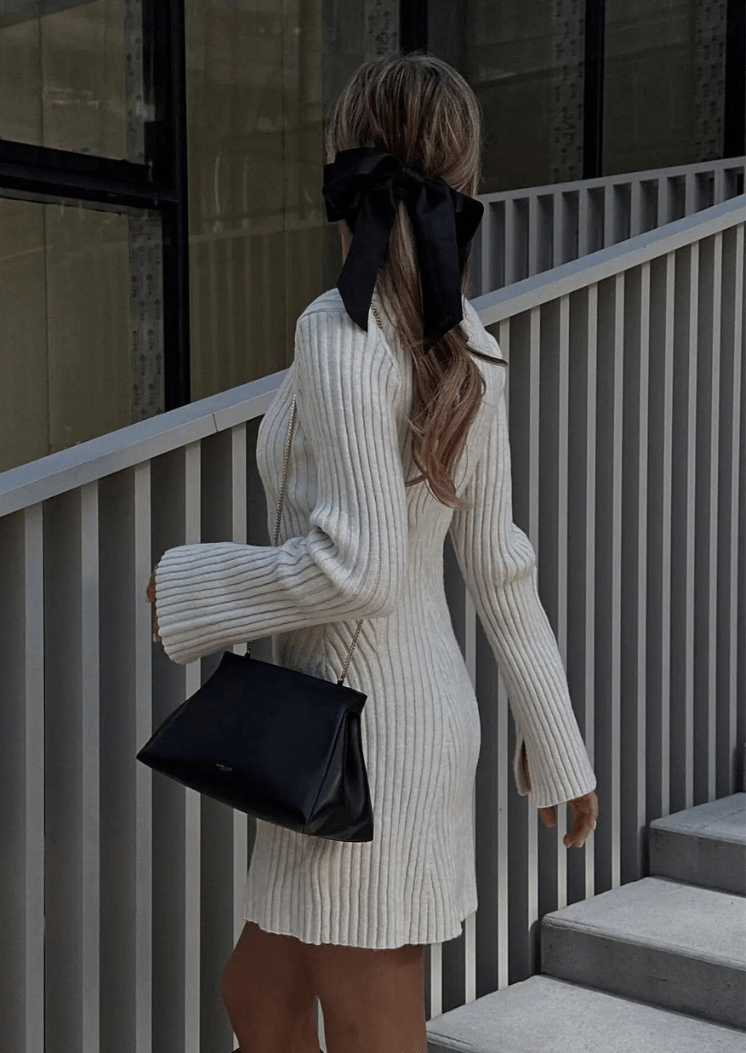 Women's Knitted Dress Elegant Comfortable Style 3