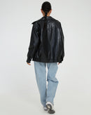 Women's Leather Jacket Oversized 5