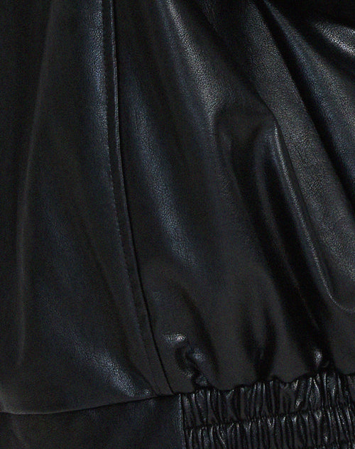 Women's Leather Jacket Oversized 8