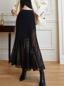 Women's Midi Skirt with High Waist 0