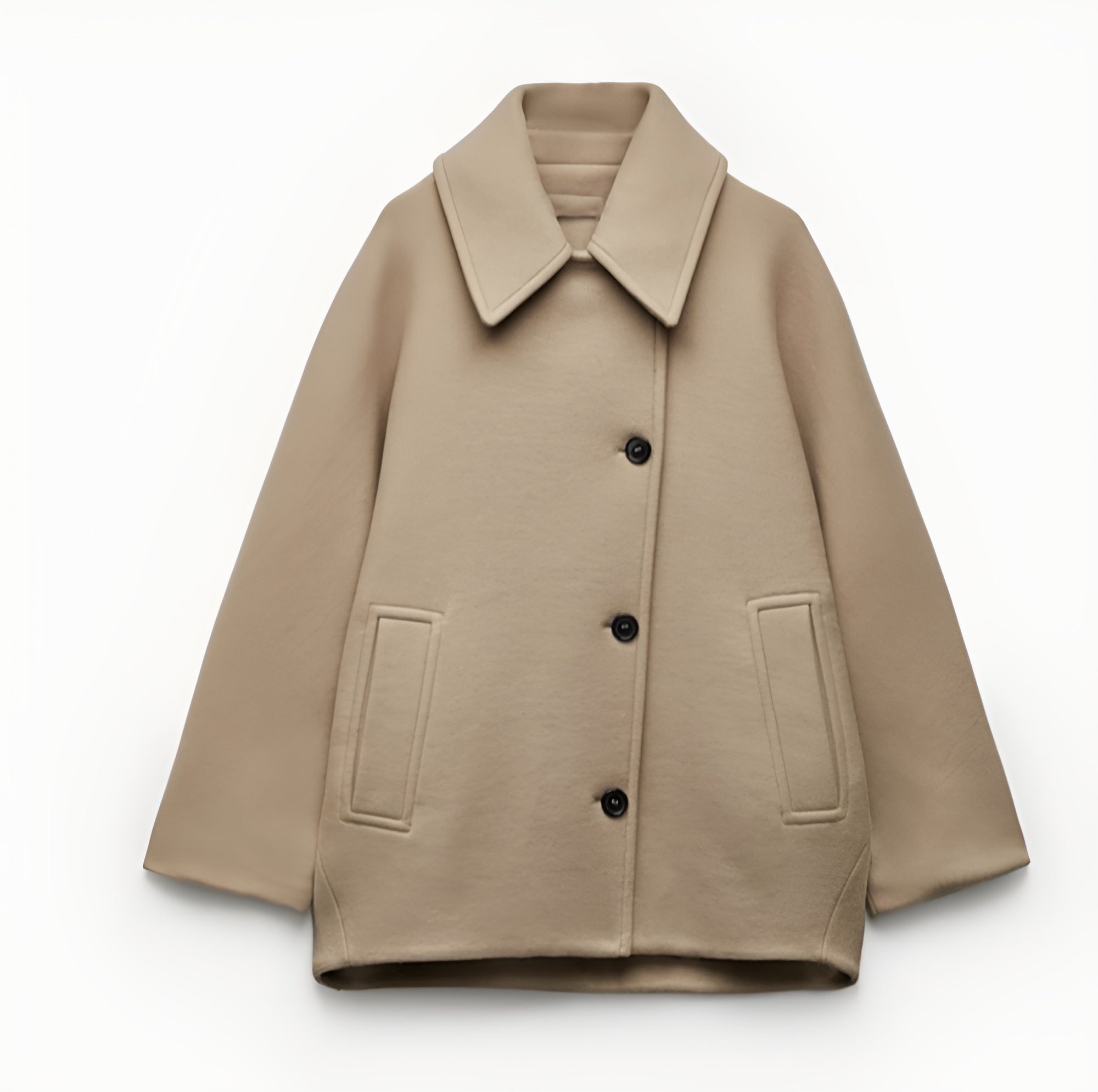 Women's Oversized Jacket Wool Blend Stylish 2