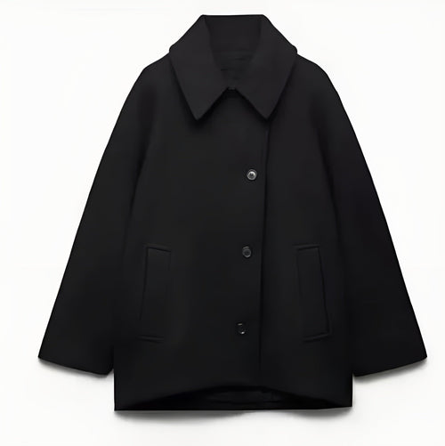 Women's Oversized Jacket Wool Blend Stylish 3