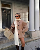 Women's Oversized Jacket Wool Blend Stylish 7