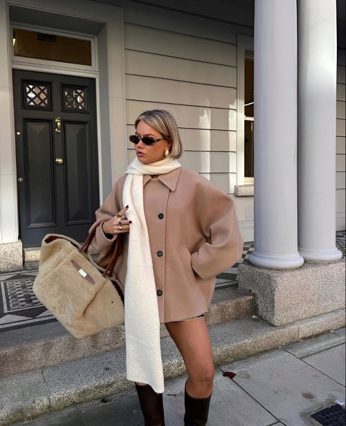 Women's Oversized Jacket Wool Blend Stylish 7