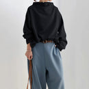 Women's Oversized Turtleneck Sweater Knit Casual Style 3