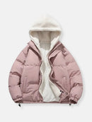 Women's Padded Puffer Jacket Quilted with Fleece Lining and Adjustable Hood 5