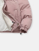 Women's Padded Puffer Jacket Quilted with Fleece Lining and Adjustable Hood 8
