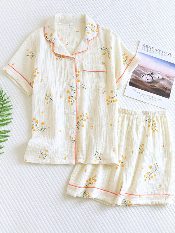 Women's Pajama Set Floral Print