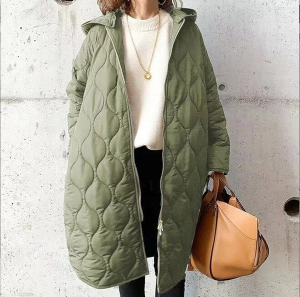 Women's Puffer Jacket Down Stylish Hood with Adjustable Drawstring