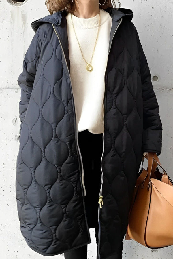 Women's Puffer Jacket Down Stylish Hood with Adjustable Drawstring