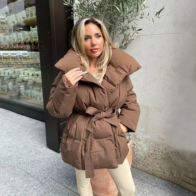 Women's Quilted Jacket Stylish Parka 5