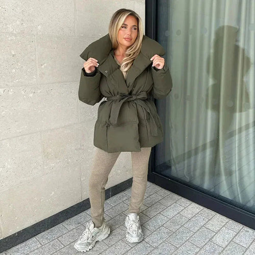 Women's Quilted Jacket Stylish Parka 6