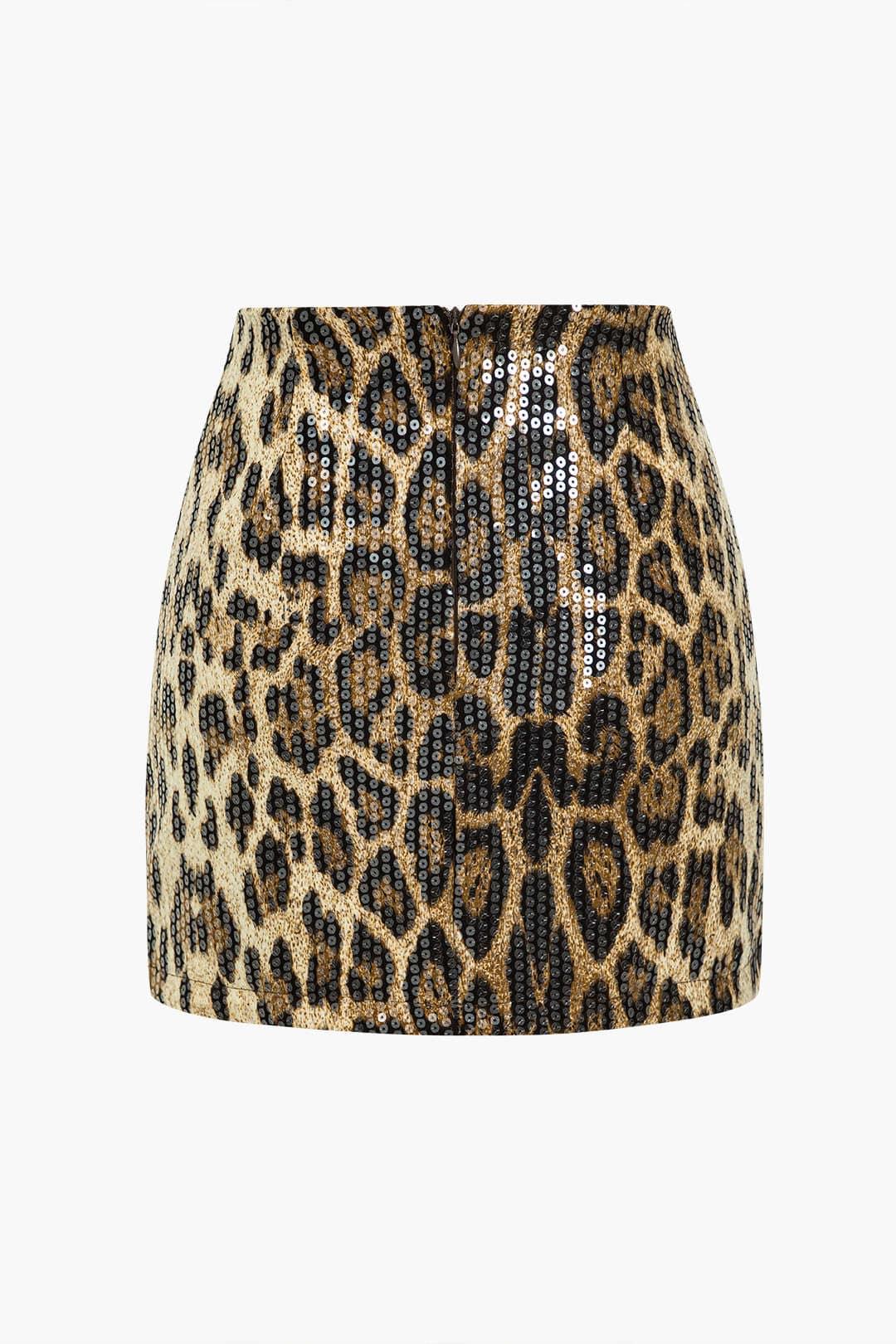 Women's Skirt High Waisted Leopard Print 1