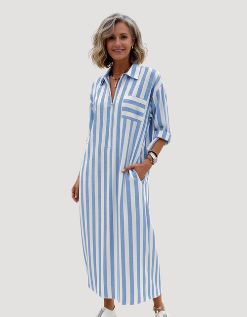 Women's Striped Maxi Dress: Effortless Style for Everyday Adventures 1