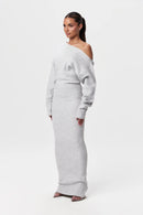 Women's Sweater Dress High Quality Fiber Drop Shoulder Style 2