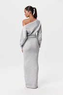 Women's Sweater Dress High Quality Fiber Drop Shoulder Style 4