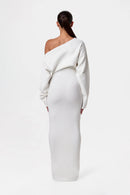Women's Sweater Dress High Quality Fiber Drop Shoulder Style 5