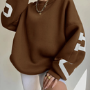 Women's Sweater Letterpress Style Elegant Design 6