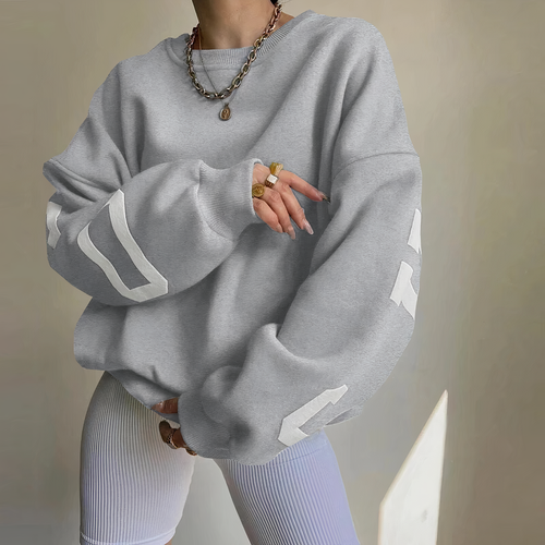 Women's Sweater Letterpress Style Elegant Design 7