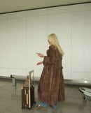 Women's Trench Coat Vegan Suede Elegant Style 5