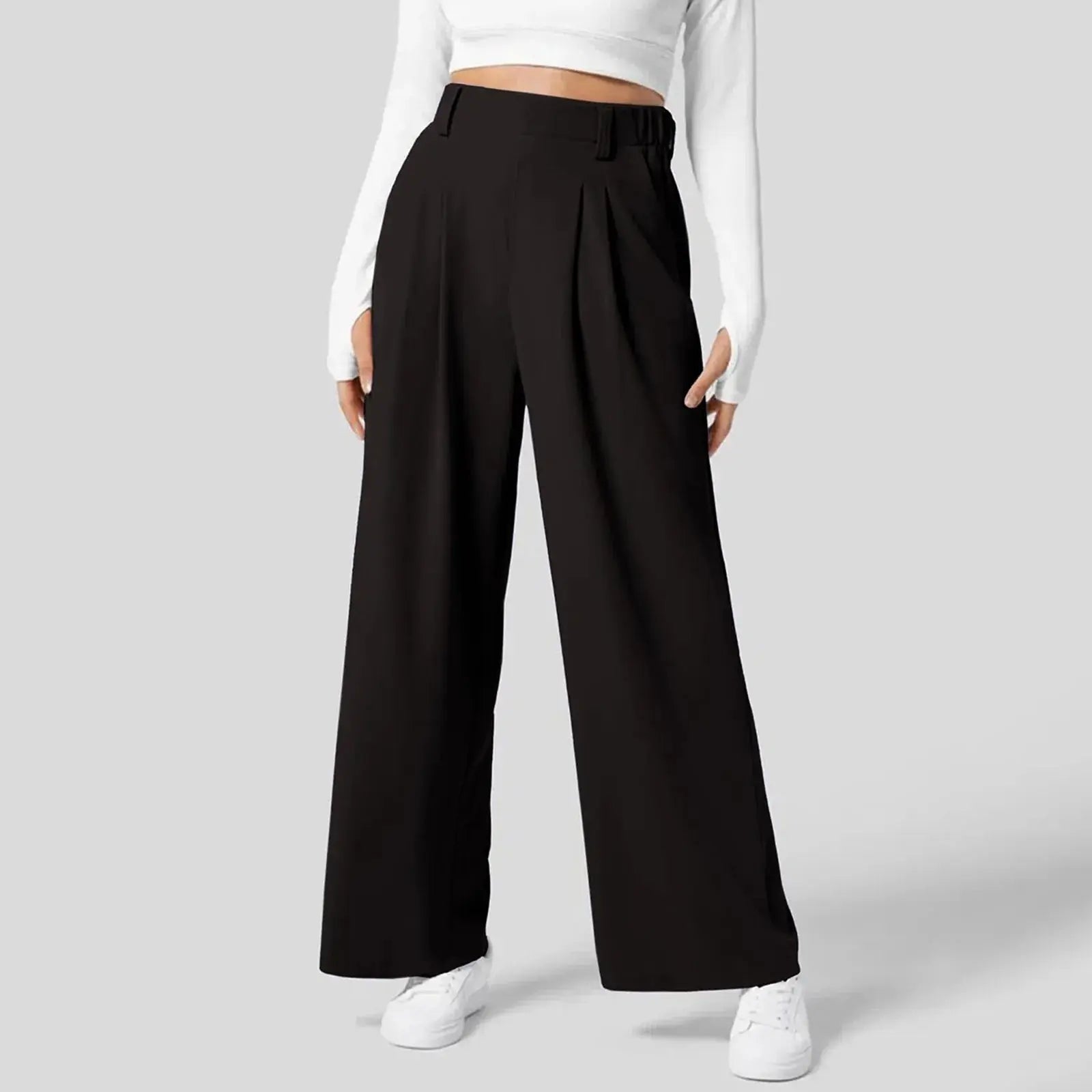 Women's Trousers Wide Leg High Waisted