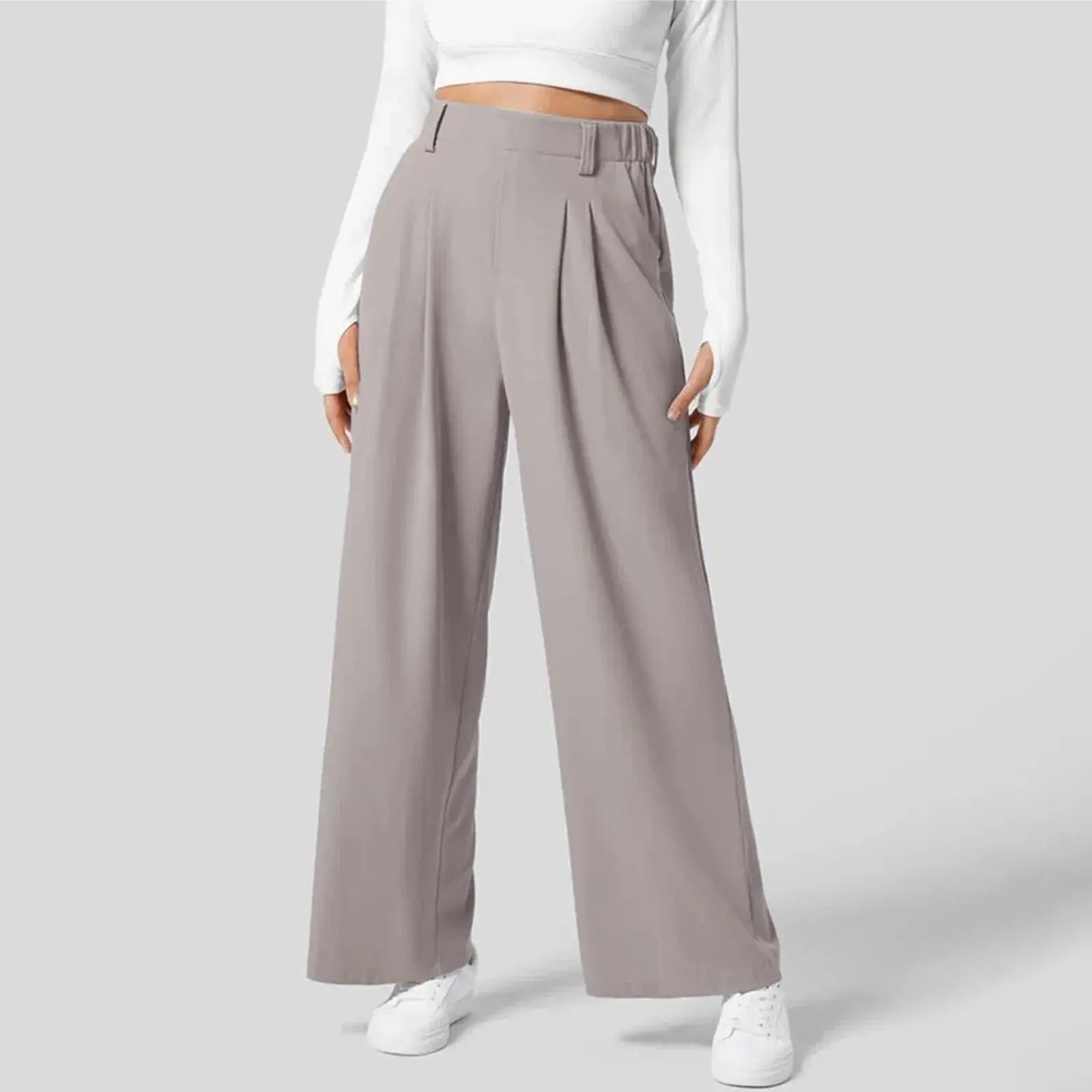 Women's Trousers Wide Leg High Waisted 6