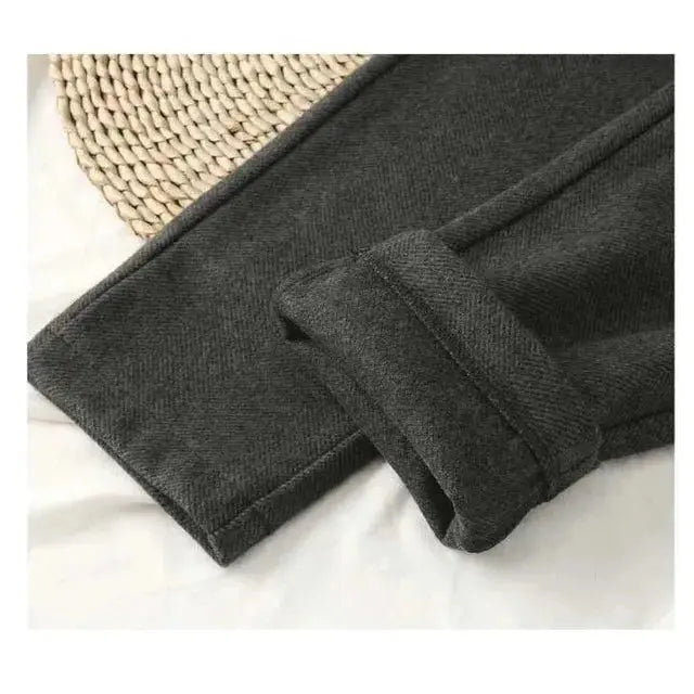 Women's Trousers Wool Blend Slim Fit 8