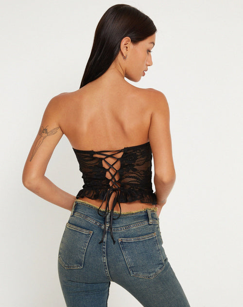 Women's Tube Top - Crocheted Lace Going Out Top 1