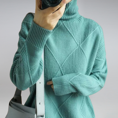 Women's Turtleneck Sweater Cashmere Style 4