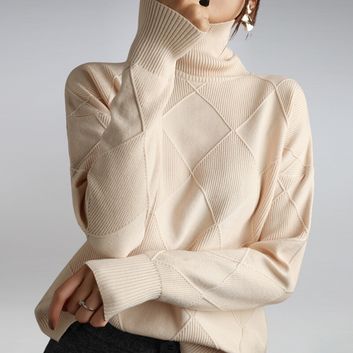 Women's Turtleneck Sweater Cashmere Style 5
